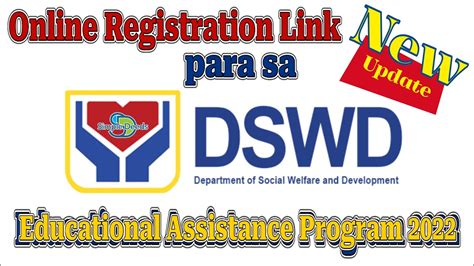 DSWD Educational Assistance Online Registration for .